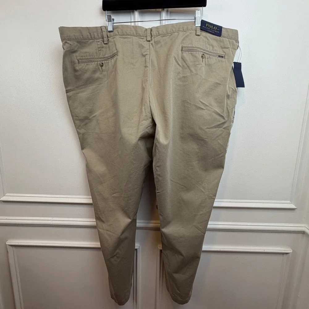 Polo Ralph Lauren Mens Hudson Tan Classic Fit Chino Pants 50BX30 NWT‎